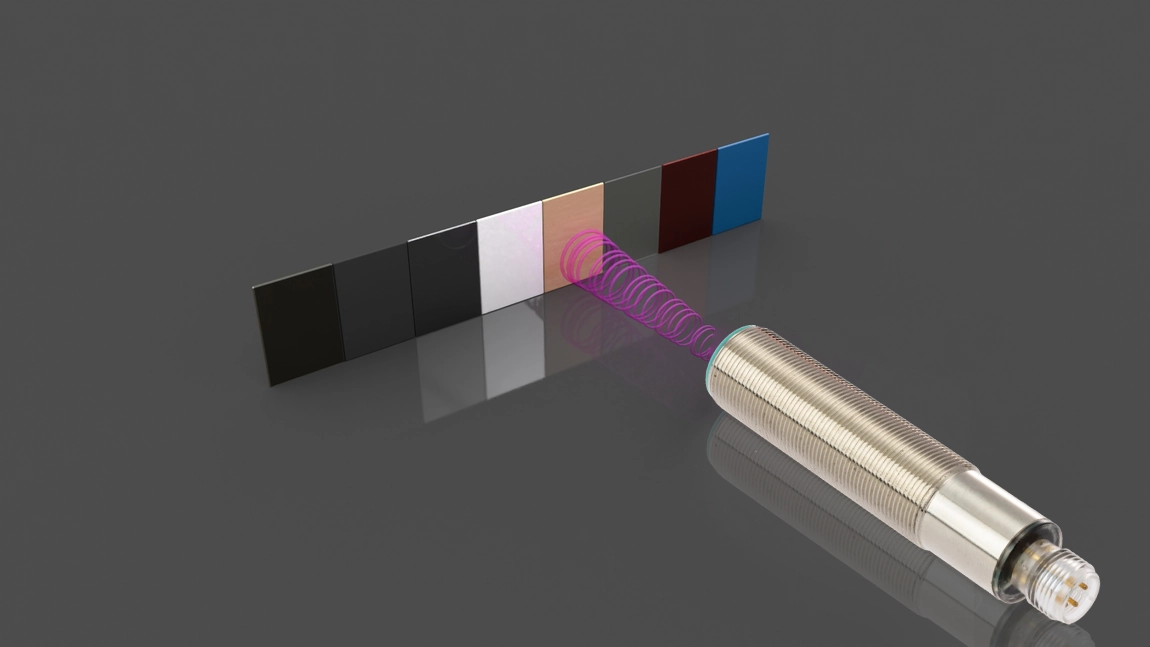 can be used to detect objects of different colors and materials