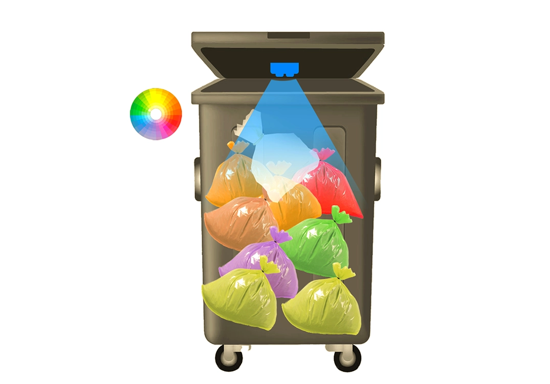 Smart trash can overflow detection application