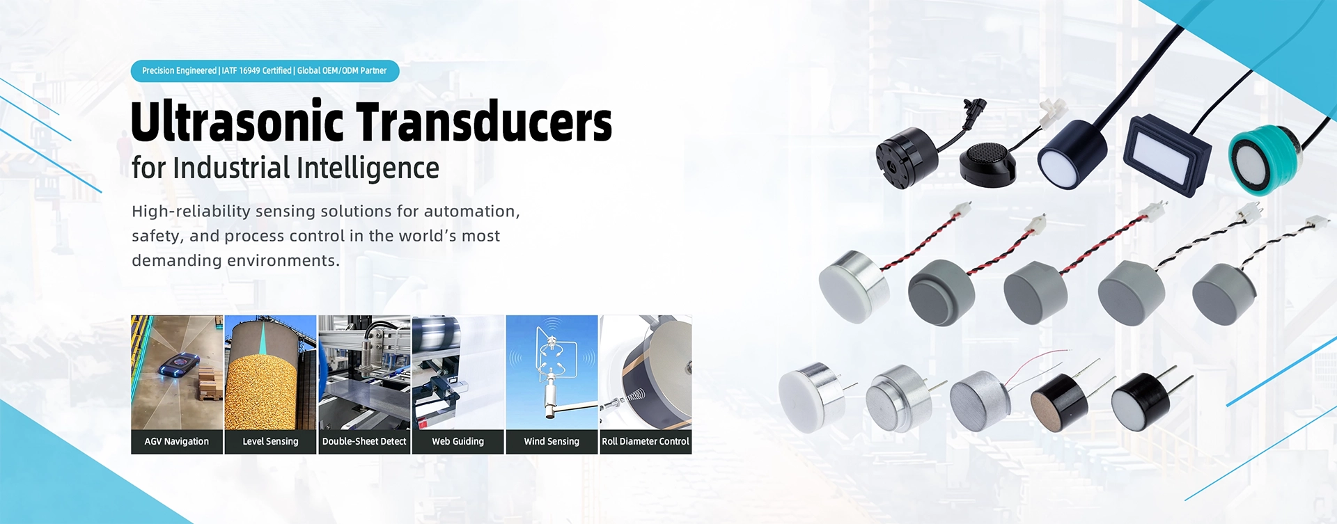 Ultrasonic Transducers for Industrial Intelligence banner 03
